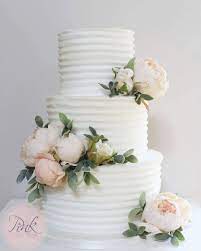 The Pink Cake Box Pinkcakeboxuk On Instagram Pretty Buttercream Wedding Cake Wedding Cake Box Designs Wedding Cakes With Flowers Silk Flowers Wedding Cake