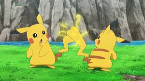 First Images Of Pokemon Let S Go Reference In The Anime Of Female Pikachu With Unique Hairstyle In The Pikachu Valley In The Episode It S An Outbreak Chu The Pikachu Valley Pokemon Blog