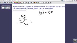 Calculating Growth Rate Youtube