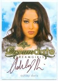 ASHLEY DORIS "GOLD DREAMDATE AUTOGRAPH CARD" BENCHWARMER DREAMGIRLS 2017