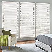 What kind of fabric is used in levolor windows? Faux Wood Blinds White Cordless Faux Wood Blinds
