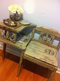 Antique Gossip Bench Painted By A To Z Custom Creations Gossip Bench Painted Furniture Cabinets Vintage Telephone Table