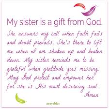 Prayer Prayer For My Sister Prayables Prayers For My Sister Inspirational Quotes For Sisters My Sister Quotes
