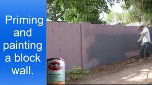 Cinder block planter walls are all over the internet. Painting Exterior Cinder Block Wall Fence Youtube