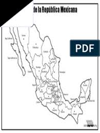 Sin nombres y con división política. Mapa De La Republica Mexicana Con Nombres Para Imprimir Mexico