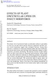 Our pest control services are also available in boise, garden city, eagle, emmett, meridian, kuna, nampa, melba, middleton, star, marsing, homedale, caldwell and mountain home. Pdf Effects Of Plant Epicuticular Lipids On Insect Herbivores