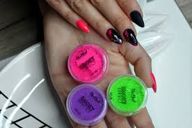 Neonowe Pylki Smoky Effect Neonail Kolorowy Dymek Na Paznokciach
