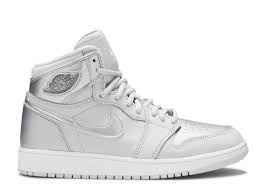 Air Jordan 1 Retro High Og Co Jp Gs Tokyo Air Jordan 575441 029 Neutral Grey Metallic Silver White Flight Club