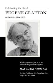 Free and customizable funeral templates