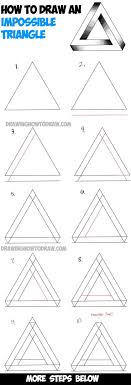 How To Draw An Impossible Triangle Easy Step By Step Drawing Tutorial Art Malen Und Zeichnen Zeichnen Zeichnung Tutorial