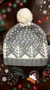Snowy Trees Hat Hat Knitting Patterns Knitting Ravelry Knitting