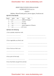 Kid's worksheets for all grades. Cbse Evs Practice Worksheets Myself Body Parts Free For Grade Consumer Math Word Problem Free Evs Worksheets For Grade 2 Worksheets Word Sums For Grade 2 Std 3 Math Business Math Questions