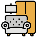 Interior design black outline illustrations, signs, symbols. Furniture Icons 143 684 Free Vector Icons