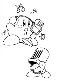 Free Printable Kirby Coloring Pages For Kids Coloring Pages For Kids Coloring Pages Cartoon Coloring Pages