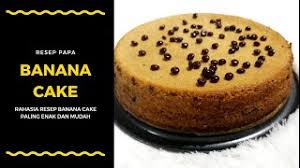 This cake is baked time and again at my home & has been our family favourite for so many years. Resep Rahasia Banana Cake Ala Toko Cake Terkenal Cara Membuat Banana Cake Youtube
