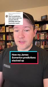 Replying to @Sydnee Galusha How my James Somerton predictions stacked up  #jamessomerton #drama