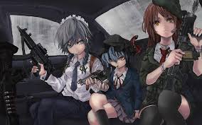 Share the best gifs now >>> 22696 Anime Girls Anime Girls With Guns Digital Art By Mery Moon