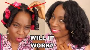 If you want to dry your hair normally, increase the heat setting to medium for faster drying. Dry Roller Set On Natural Hair With Rubber Bands Youtube
