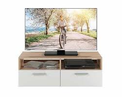 Die serie seleno besticht nicht nur durch die fronten der möbel sind in weiß hochglanz gehalten! Tv Hifi Tische Tv Schrank Lowboard Tv Mobel Board Fernsehtisch Fernsehschrank Weiss Eiche Sonoma Mobel Wohnen