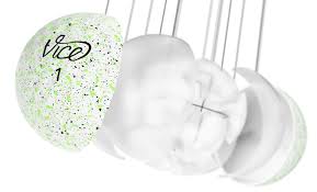 If a liquid drips, it falls in drops, or you make it fall in drops: Vice Golf Balls Pro Drip Lime