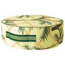 Solblekt Pouffe Palm Pattern Yellow Ikea Garden Sofa Ikea Garden Furniture