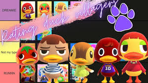 With the newest update to animal crossing: Rating Duck Villagers Dreamies Vs Not My Type Acnh Animal Crossing New Horizons Youtube