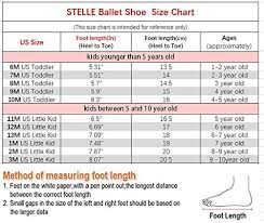 Stelle Girls Ballet Practice Shoes Yoga Shoes For Dancing Black 6m Toddler