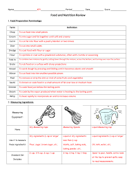 Joe martin is a liar! Foods Final Review Answer Key