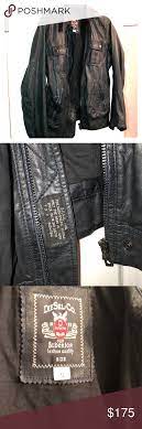 Men S Black Diesel Leather Jacket Black Diesel Leather Jacket Black And Gold Jacket
