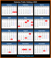 Dutch holidays are regulated in collective agreements (cao) and labour agreements so check your employer's cao or labour agreement to see what holidays are considered to be free days. Kelantan Malaysia Public Holidays 2020 Holidays Tracker