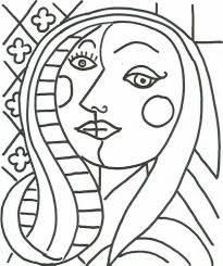 Image Result For Cubism Coloring Sheets Picasso Drawing Pablo Picasso Art Picasso Art