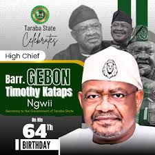 MICHAEL MAGAJI CONGRATULATES TER TIV TARABA ON HIS BIRTHDAY! The Executive  Director, IPPP Bureau Of Public Enterprises, BPE warmly congratulates His  Royal Highness, *_Zaki David Gbaa_* Ter Tiv Taraba,