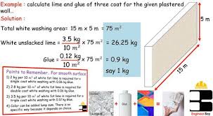 How To Calculate The Required Materials For White Washing A Building Wall Civil Engineering Design Civil Engineering Construction Civil Engineering