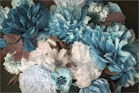 Nos bouquets sont composés avec des fleurs cultivées en magnifiques chrysanthèmes blancs, charmants chardons bleus et délicats lisianthus blancs s'égayent de quelques. Posters Et Tableaux De Bouquet De Fleurs Bleues Posterlounge Fr