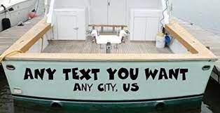 Looking To Finally Label Your New Boat With Some Nice Boat Decals Or Lettering Look No Further You Ve Found The Boat Name Decals Boat Decals Cool Boat Names