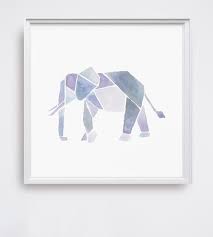 Watercolor Geometric Animal Art Print Peach 1476378003 Geometric Art Animal Geometric Animals Animal Art