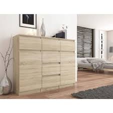 Retrouvez ici toutes les infos, conseils, diaporamas, tutos et bonnes idées concernant meuble rangement chambre. Monaco Commode Contemporaine 120x40x98 Cm Meuble Rangement Chambre Salon Bureau6 Tiroirs Coulissants 2 Portes Buffet Sejour Sonoma Comparer Les Prix De Monaco Commode Contemporaine 120x40x98 Cm Meuble Rangement