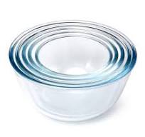 Amazon.com: NUTRIUPS 5 Piece Glass Mixing Bowls Clear Glass ...