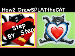 Please enter your email address receive free weekly tutorial in your email. How To Draw Splat The Cat Heart Easy Step By Step For Kids Valentinesday Mrschuettesart Youtube