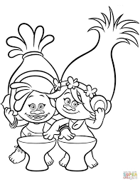 Printable full page trolls coloring pages. Christmas Trolls Coloring Page Landscape 116 Fine Coloring Inspire