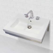 Learn what you need to know prior to there are seemingly endless choices available for bathroom sinks and vanity cabinets. Lilac Wall Mount Rectangular Bathroom Sink With Polished Stainless Steel Mounting Bracket Overstock 30860763