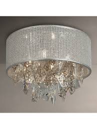 Choose from a great range of ceiling lighting. John Lewis Partners Tiffany Semi Flush Ceiling Light Silver At John Lewis Partners