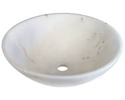 850 white granite vessel sink