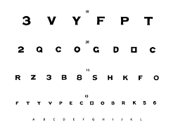 20 Described Printable Eye Chart Vision Test