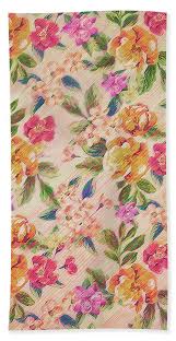 Maybe you would like to learn more about one of these? Golden Flitch Digital Vintage Retro Glitched Pastel Flowers Floral Design Pattern Bath Towel For Sale By Philipp Rietz