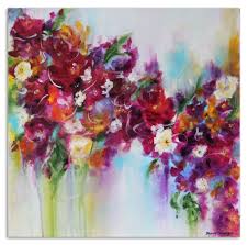 This lesson is taught in a way that will be easy. Colorful Flower Painting 20x20 Abstract Floral Acrylic Painting