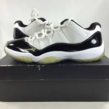 Jordan 11 Black And White Concord 2014 Air Jordan 11 Retro Low White Concord Black 528895153 Size 9 Used L4 Nike Casual Shoes Stylish Sneakers Air Jordans