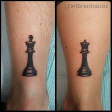 By donning this tattoo, you're letting the world know you are the man (or woman) and you run things. Tattoo King And Queen Chess Pieces Tattoo Design