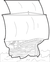The Mayflower Printable Coloring Page For Kids Thanksgiving Coloring Page 4329 Supplyme
