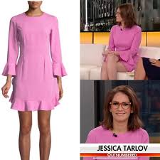 Jessica Tarlov S Pink Bell Sleeve Dress Worn On Outnumbered Fox News Fashion On Instagram Jessica Tarlov Appears To Have Fashion Insta Fashion Jill Stuart